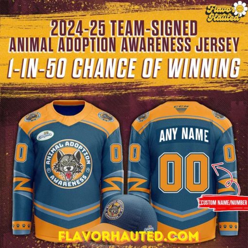 Chicago Wolves 2025 Animal Adoption Awareness Special Hockey Jersey