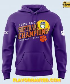 Clemson Tigers 2025 ACC Softball Champions Limited Hoodie