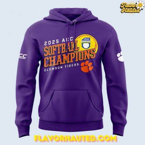 Clemson Tigers 2025 ACC Softball Champions Limited Hoodie