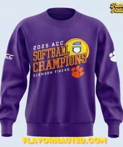 Clemson Tigers 2025 ACC Softball Champions Limited Sweatshirt