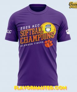 Clemson Tigers 2025 ACC Softball Champions Limited T-Shirt