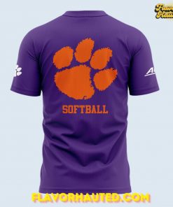 Clemson Tigers 2025 ACC Softball Champions Limited T Shirt 3