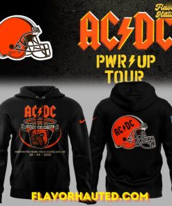 Cleveland Browns AC/DC PWR Up Tour Special Black Hoodie