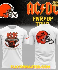 Cleveland Browns AC/DC PWR Up Tour Special White T-Shirt