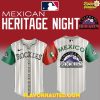 Colorado Rockies 2025 Mexican Heritage Night Striped Jersey