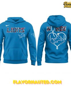 Detroit Lions Nurses Night Limited Blue Hoodie
