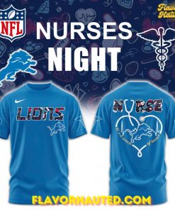 Detroit Lions Nurses Night Limited Blue T-Shirt