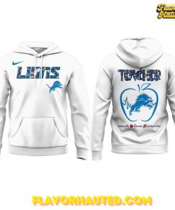 Detroit Lions Teacher Appreciation Limited White Hoodie