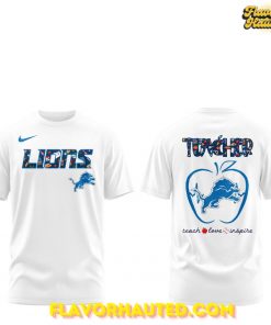 Detroit Lions Teacher Appreciation Limited White T-Shirt