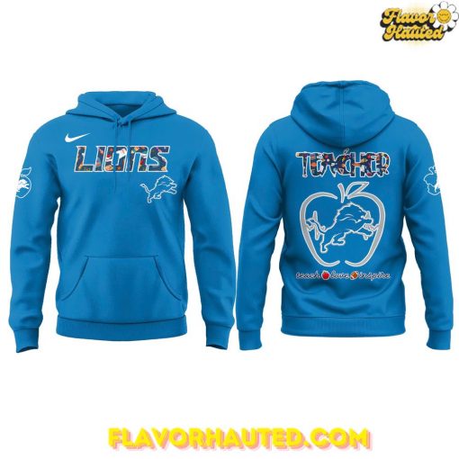 Detroit Lions Teacher Appreciation Special Blue Hoodie