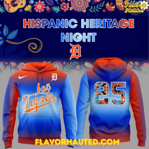 Detroit Tigers 2025 Hispanic Heritage Night Special Hoodie