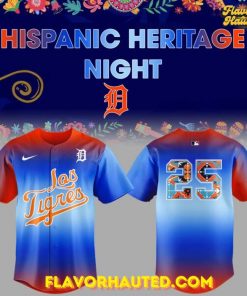 Detroit Tigers 2025 Hispanic Heritage Night Special Jersey