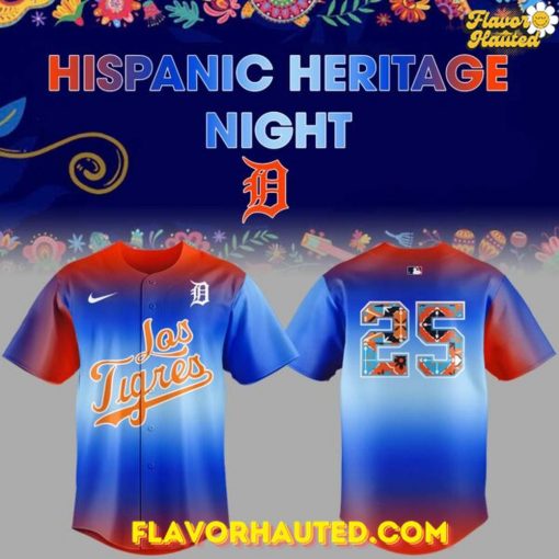 Detroit Tigers 2025 Hispanic Heritage Night Special Jersey