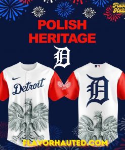 Detroit Tigers 2025 Polish Heritage Special Jersey