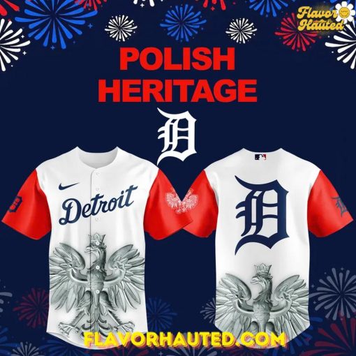 Detroit Tigers 2025 Polish Heritage Special Jersey