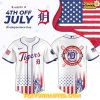 Detroit Tigers Happy 4th of July Independence Day Jersey 2025