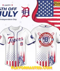 Detroit Tigers Happy 4th of July Independence Day Jersey 2025