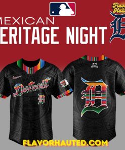 Detroit Tigers Mexican Heritage Night Special Black Baseball Jersey