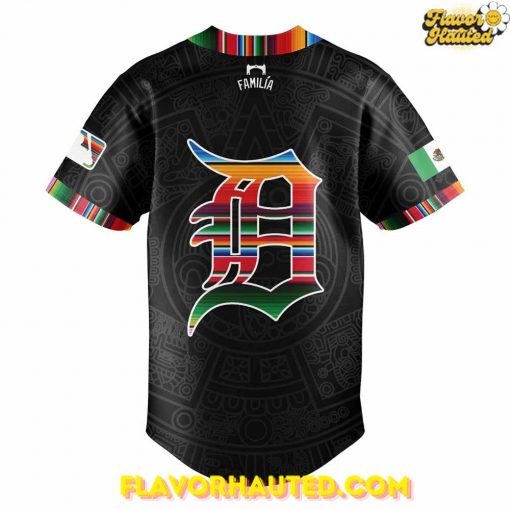 Detroit Tigers Mexican Heritage Night Special Black Baseball Jersey