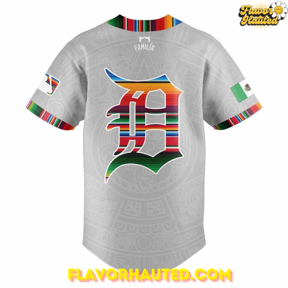 Detroit Tigers Mexican Heritage Night Special Gray Baseball Jersey Detroit Tigers Mexican Heritage Night Special Gray Baseball Jersey