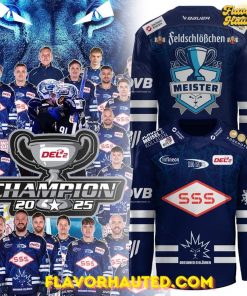 Dresdner Eislöwen Meister 2025 Special Navy Hockey Jersey