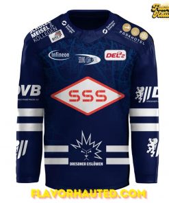 Dresdner Eislöwen Meister 2025 Special Navy Hockey Jersey