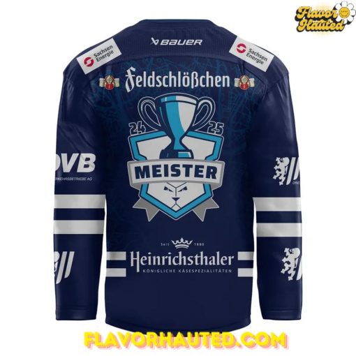 Dresdner Eislöwen Meister 2025 Special Navy Hockey Jersey