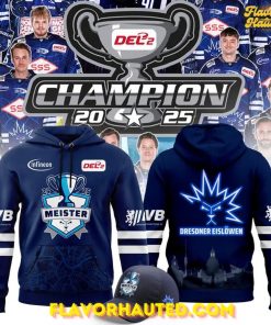 Dresdner Eislöwen Meister 2025 Special Navy Hoodie