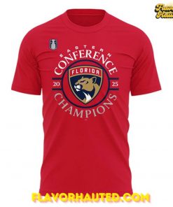 Florida Panthers 2025 Eastern Conference Champions Special Red T-Shirt