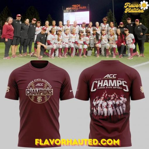 Florida State Seminoles 2025 Softball Champions Limited T-Shirt