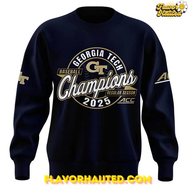 Georgia Tech 2025 ACC Regular Season Champions Sweatshirt Georgia Tech 2025 ACC Regular Season Champions Sweatshirt