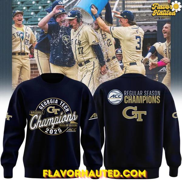 Georgia Tech 2025 ACC Regular Season Champions Sweatshirt Georgia Tech 2025 ACC Regular Season Champions Sweatshirt