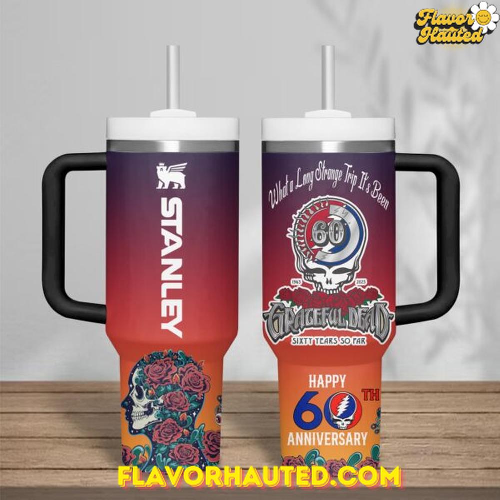 Grateful Dead Happy 60th Anniversary Limited Edition Stanley Tumbler Cup Grateful Dead Happy 60th Anniversary Limited Edition Stanley Tumbler Cup