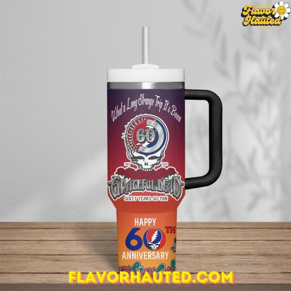 Grateful Dead Happy 60th Anniversary Limited Edition Stanley Tumbler Cup Grateful Dead Happy 60th Anniversary Limited Edition Stanley Tumbler Cup