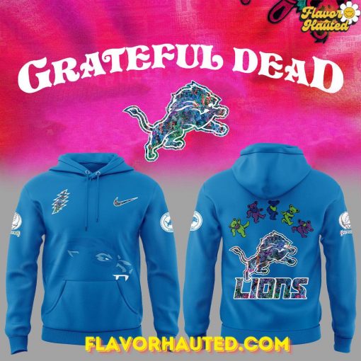 Grateful Dead x Detroit Lions Psychedelic Groove Special Hoodie