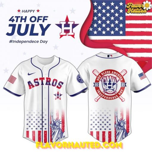 Houston Astros Happy 4th of July Independence Day Jersey 2025