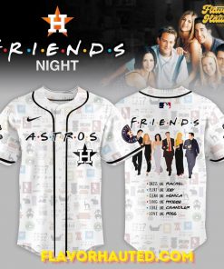Houston Astros MLB x F.R.I.E.N.D.S Night Special White Baseball Jersey