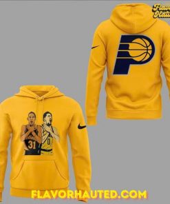 Indiana Pacers 2025 Reggie Miller Choke Yellow Hoodie
