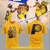 Indiana Pacers 2025 Reggie Miller Choke Yellow T-Shirt