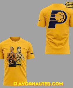 Indiana Pacers 2025 Reggie Miller Choke Yellow T-Shirt