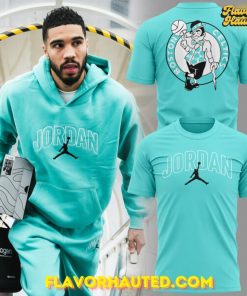 Jayson Tatum Boston Celtics Limited Edition Aqua Blue T-Shirt