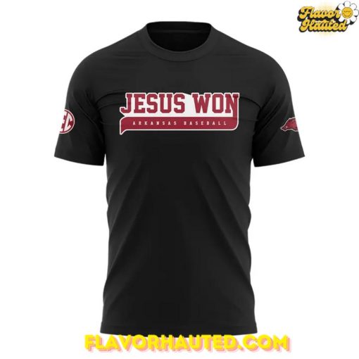Jesus Won Arkansas Razorbacks 2025 Special T-Shirt