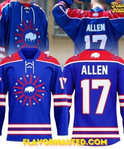 Josh Allen Buffalo Bills Heritage Special Edition Hockey Jersey