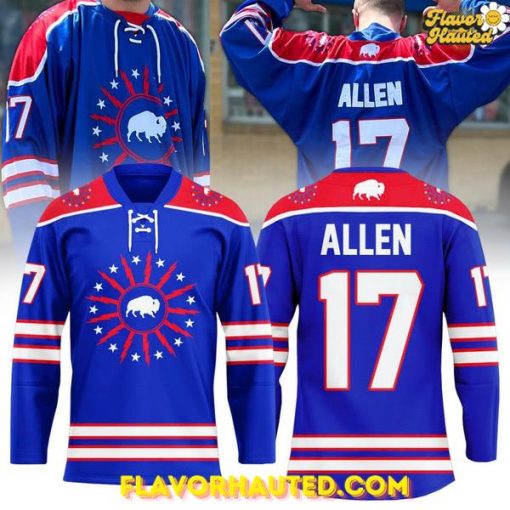 Josh Allen Buffalo Bills Heritage Special Edition Hockey Jersey