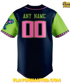 Kannapolis Qolotes Custom Special Neon Pop Baseball Jersey 3