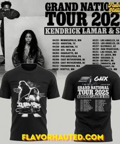 Kendrick Lamar x SZA Grand National Tour 2025 Limited Edition T-Shirt