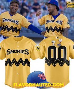 Knoxville Smokies 2025 Peanuts Night Special Baseball Jersey
