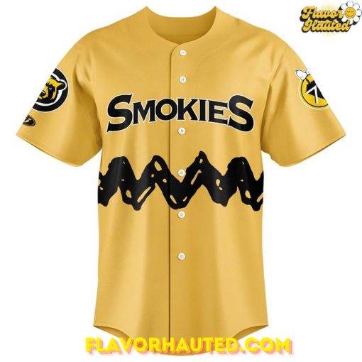 Knoxville Smokies 2025 Peanuts Night Special Baseball Jersey