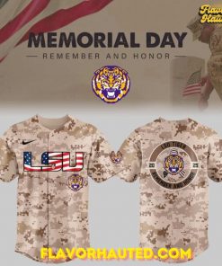 LSU Tigers Memorial Day 2025 Special Camo Jersey