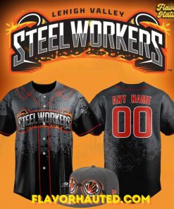 Lehigh Valley IronPigs Steelworker Replica Limited Edition Baseball Jersey